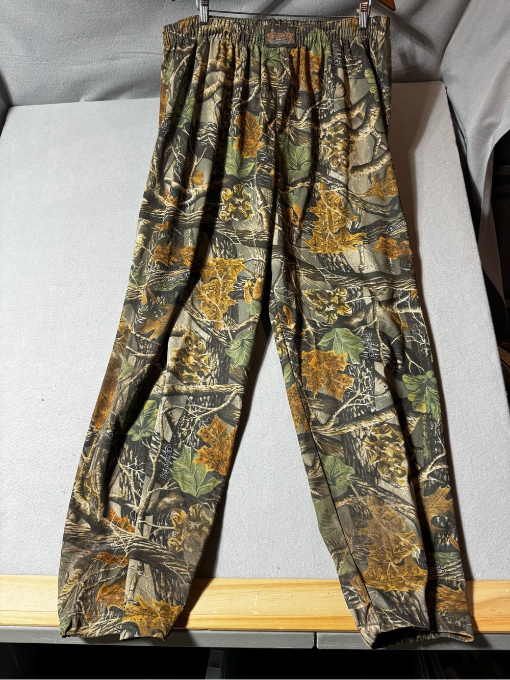 Scentlok Men's Camouflage Elastic-Waist Outdoor Pants - Green/Brown - 2X